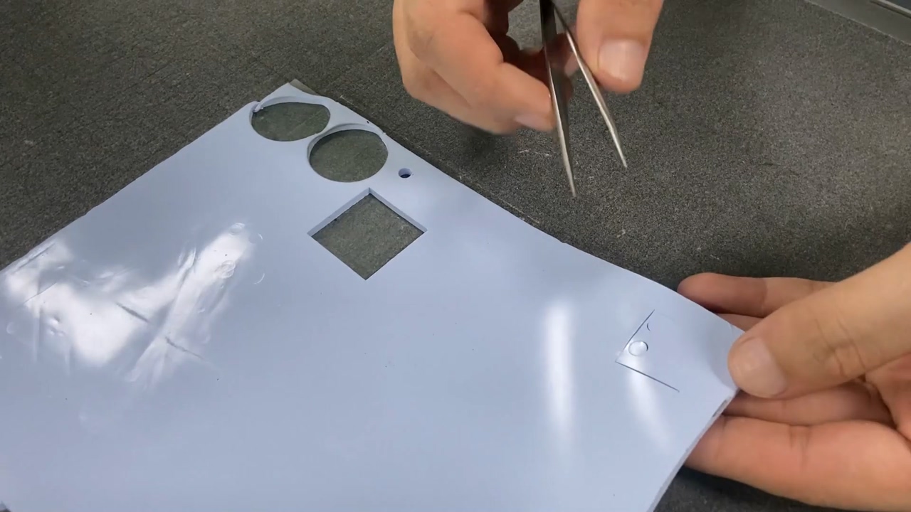 蓝色导热硅胶半切