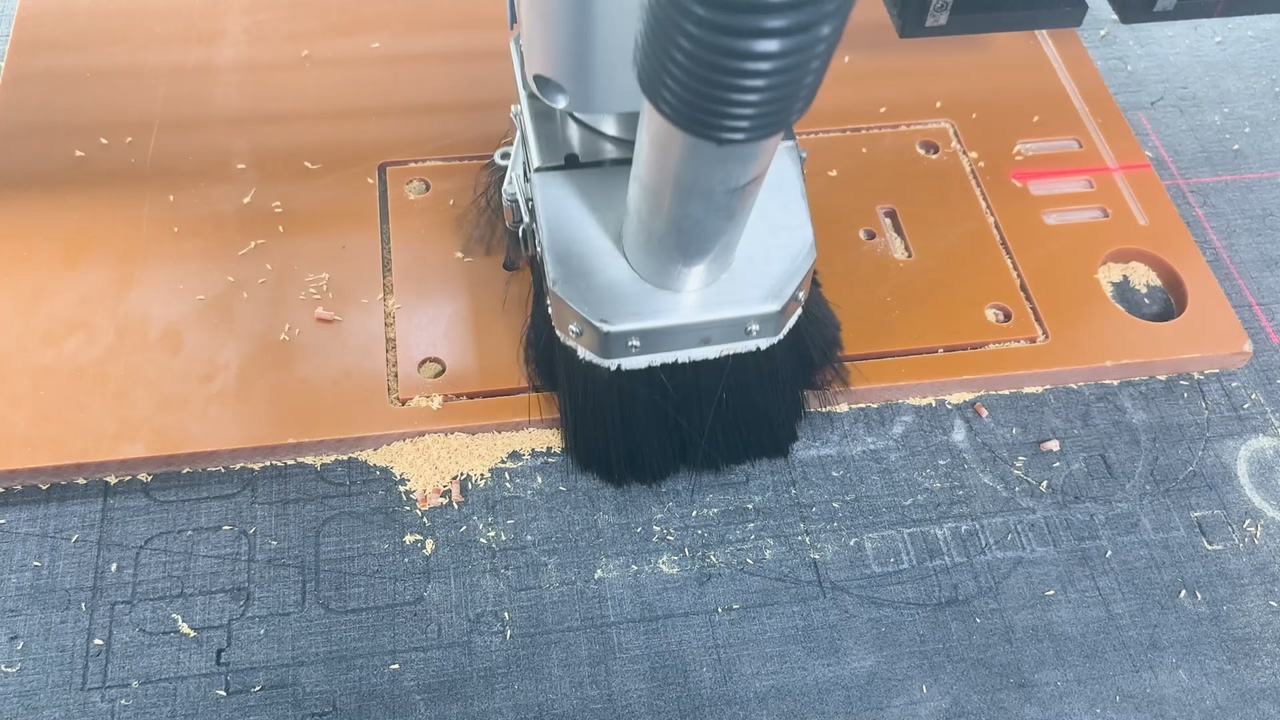 厚电木板铣刀切割机